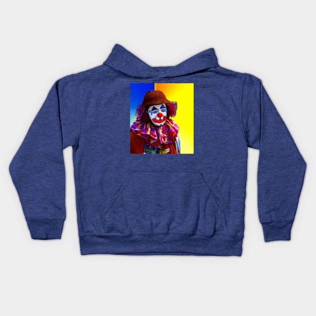 Sad Clown Kids Hoodie by 2HivelysArt